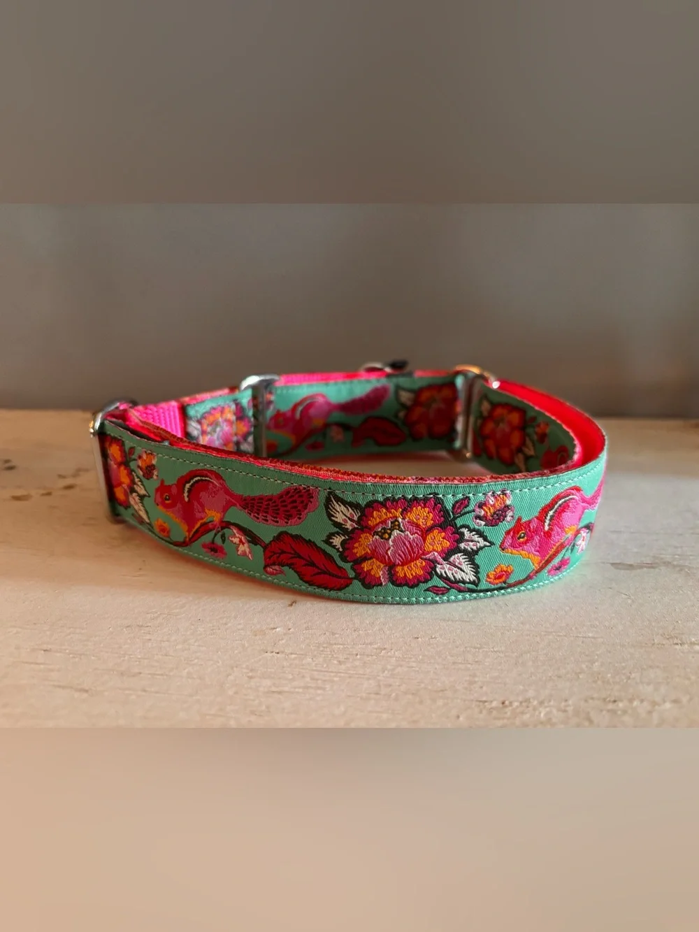 NWT martingale style wide dog collar (1.5” wide) Handmade!